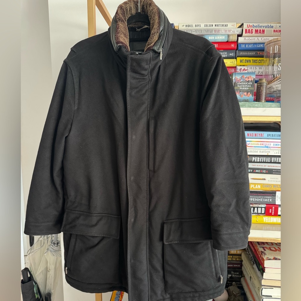 Zegna Cashmere Elements and Fur Luxury Coat